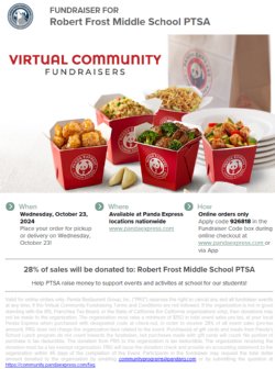 PTSA Panda Express Fundraiser